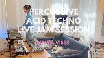 Gamma Vibes - Percussive Acid Techno Live Jam Session