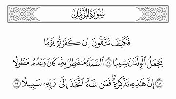 #القرآن_الكريم سورة المزمل تلاوة جميلة أقل من دقيقة