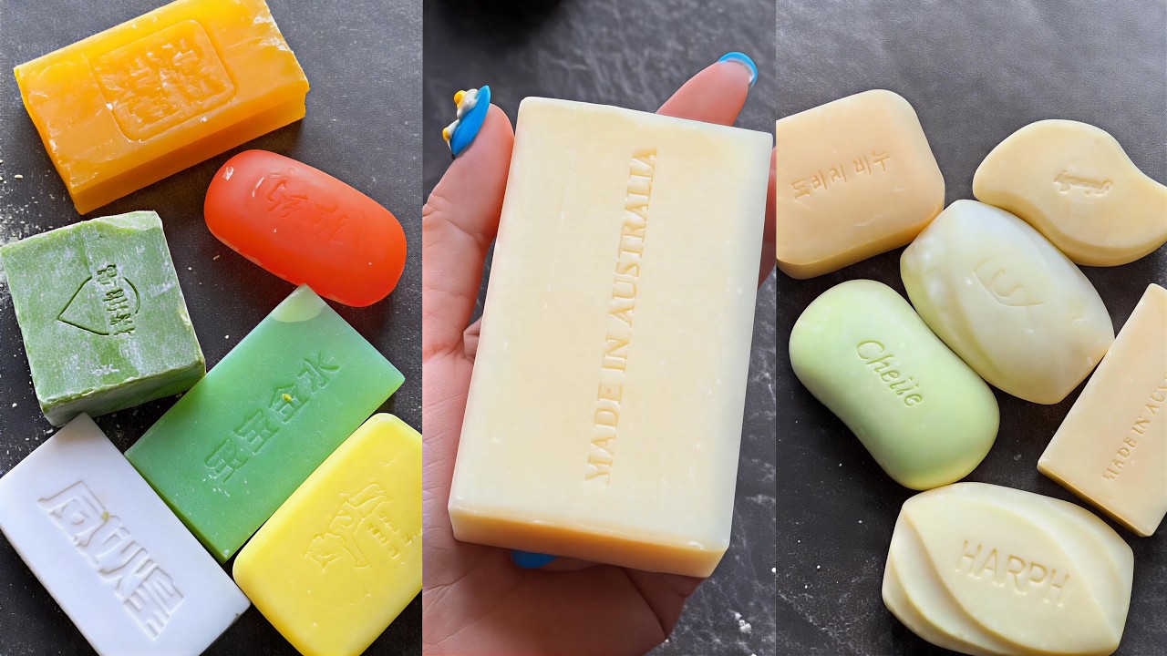 Super Satisfying Soap Cutting ASMR 🧼🔪 Multi Brand Relaxing Sounds Compilation