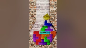 Tetris Hexagon Shape Challenge  - Polygons Softbody Simulation V2