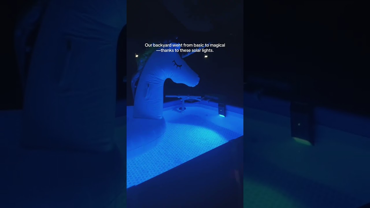 These solar pool lights are magical 🤩 