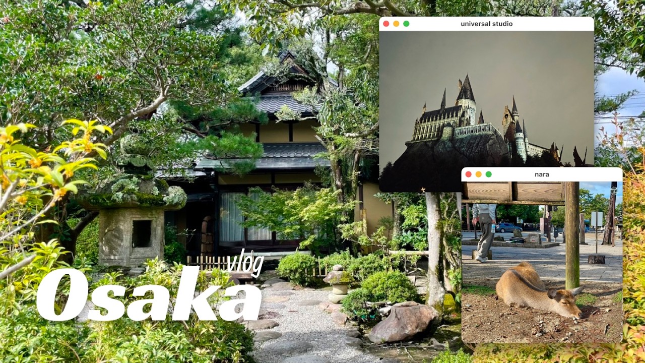 eng) vlog. K-장녀의 엄마와 함께한 오사카 여행기 ② | 해리포터 덕질 & 나라에서 힐링