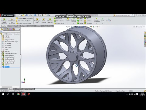 SolidWorks Jant Tasarımı/Çizimi