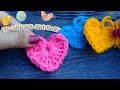 MINI CORAZONES A CROCHET! PRÁCTICO Y HERMOSO PARA APLICAR