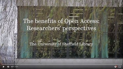 The benefits of Open Access: Researchers