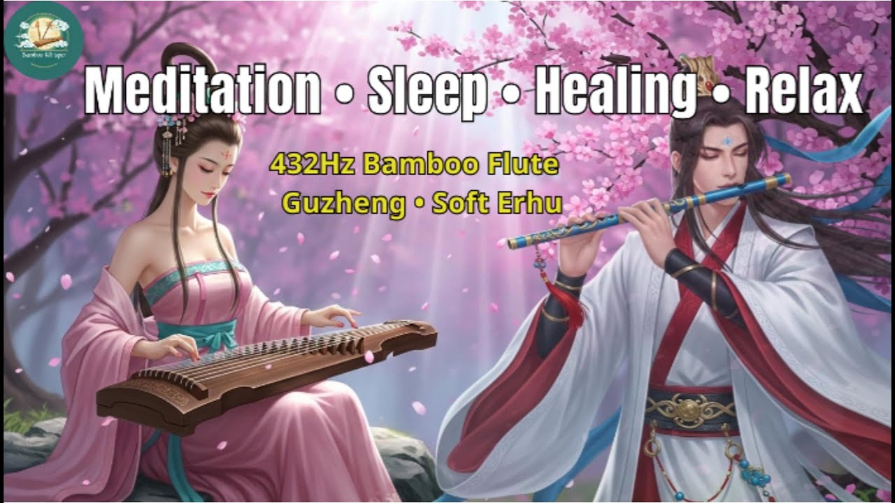 432Hz Calm Bamboo Flute & Guzheng – Deep Sleep, Meditation & Healing ...