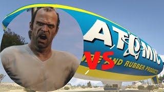 Trevor Destroys the Blimp and Gets WASTED in 4K | GTA V