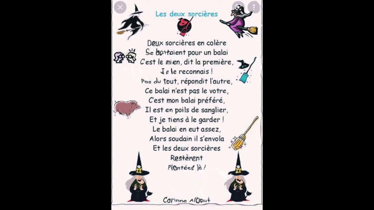 Poésie Par Les Poils De Mon Balai Les Deux Sorcières - YouTube