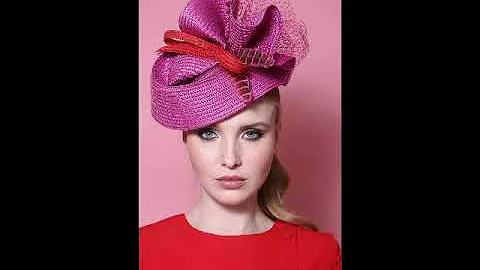 Women fascinator hats.