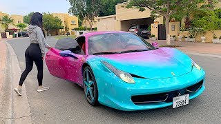 Today i used my friends uber account and went picked up people using
ferrari it was super fun ... instagram : @movlogs
https://www.instagram....