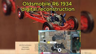 1934 Oldsmobile R6 F-Series Chassis digital reconstruction with 3D &amp; AR Technology