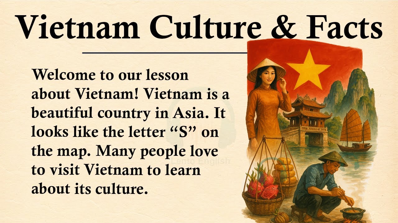 Культура Вьетнама | Интересные факты о Вьетнаме || 🔴🟡Изучайте английский язык по рассказам (урове...