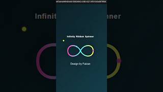 Endless Motion — The Infinity Ribbon Spinner ♾️✨ #shorts #short #coding #code #trending #tutorial