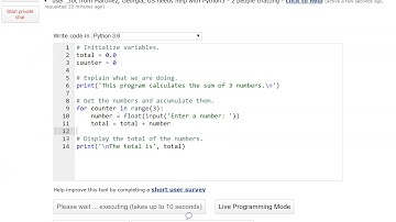 CIS 2 - Python 4.4 Accumulators