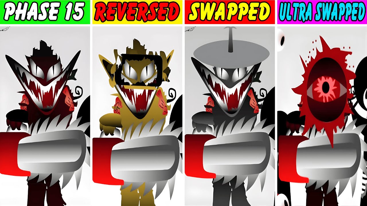 Incredibox Sprunki: Phase 15 Remake But Reversed Vs Swapped Vs Ultra Swapped (Best Mod)