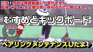 キックスクーターで(キックボード)体感を鍛えよう♪｜ベアリング交換後の伸びＵＰ