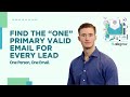 Primary Email Detection: How to Find the ONE Real Inbox for Every Lead