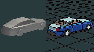 "Pixel Art 3D Render Test | Raw View vs Final Look"