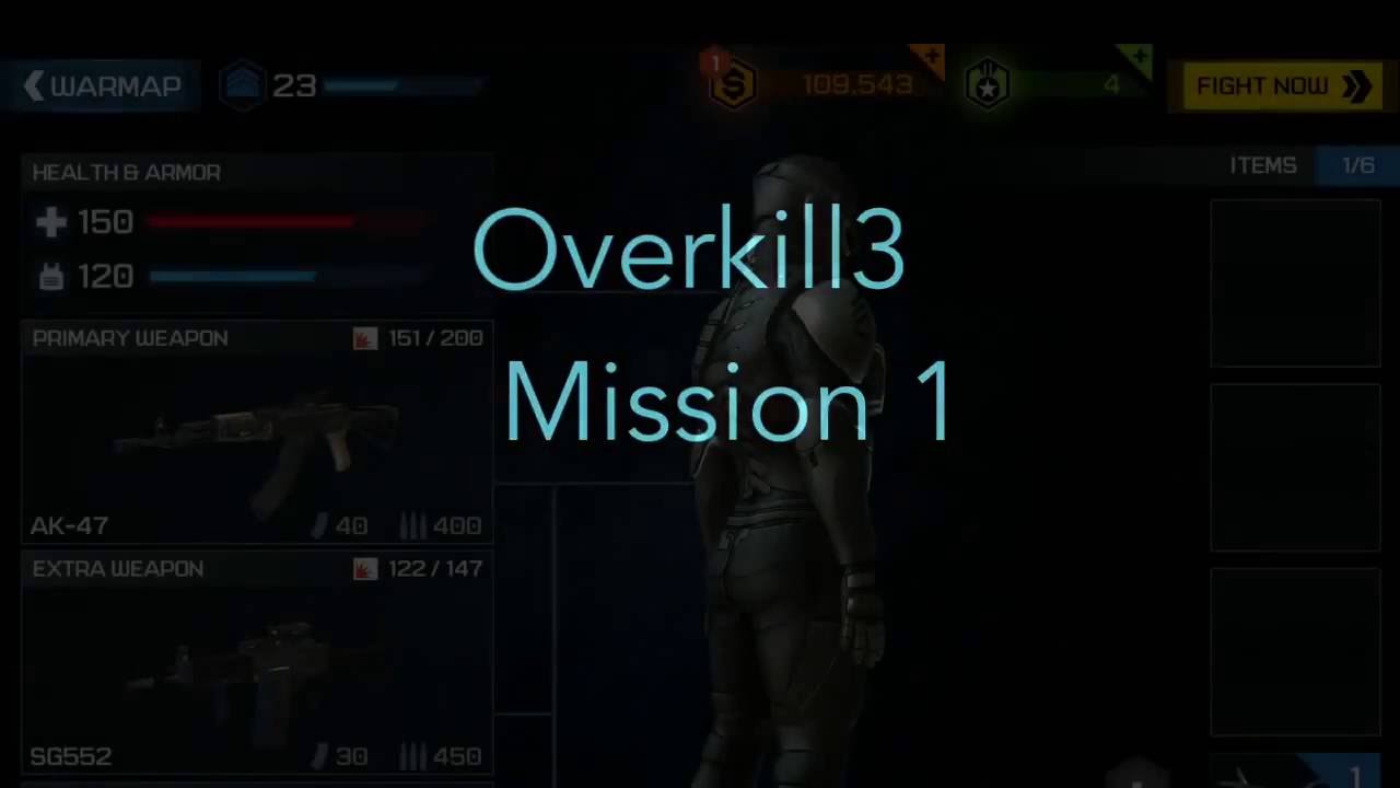 Overkill3 : niveaux 1 : mission 1