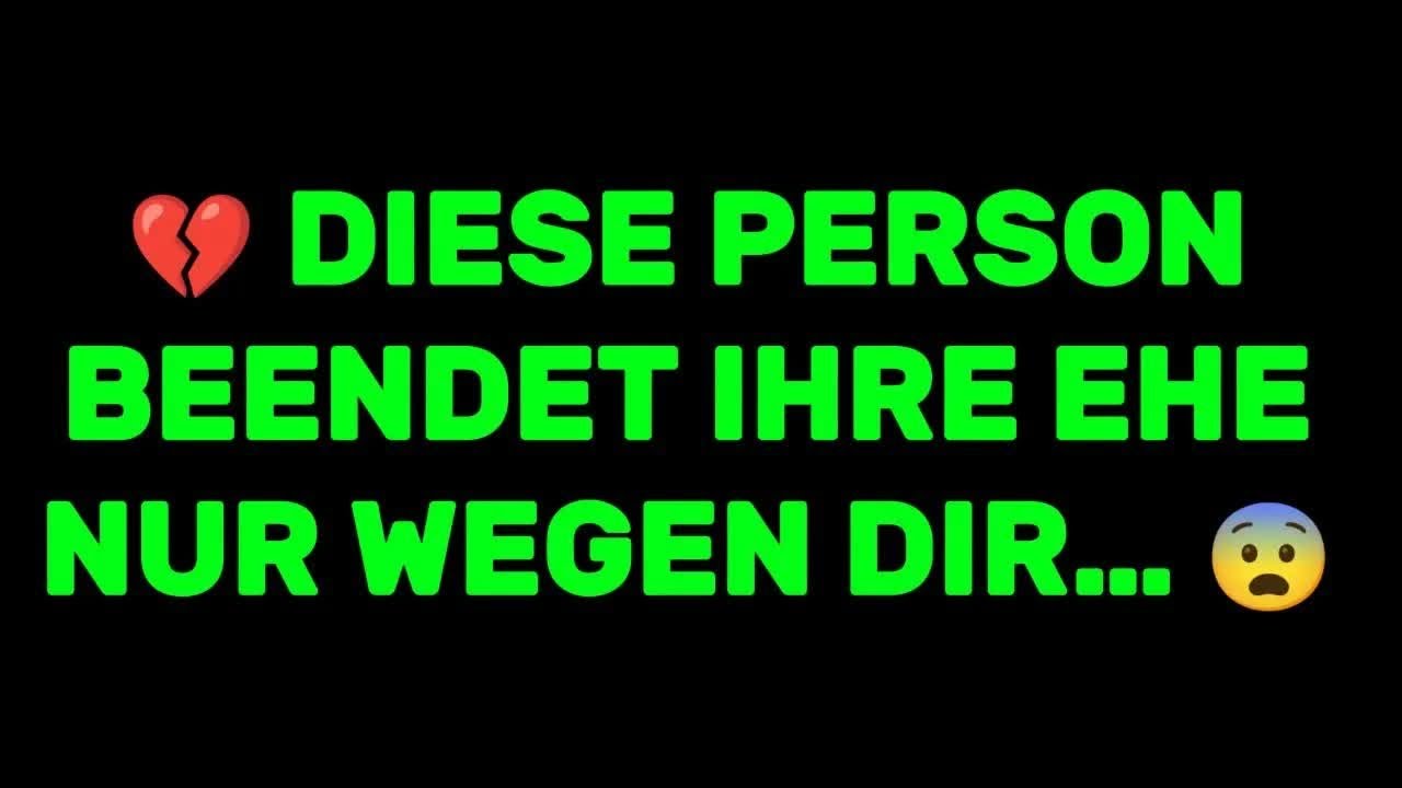 💔 Diese Person beendet ihre Ehe nur wegen dir… 😨 Engelsbotschaft