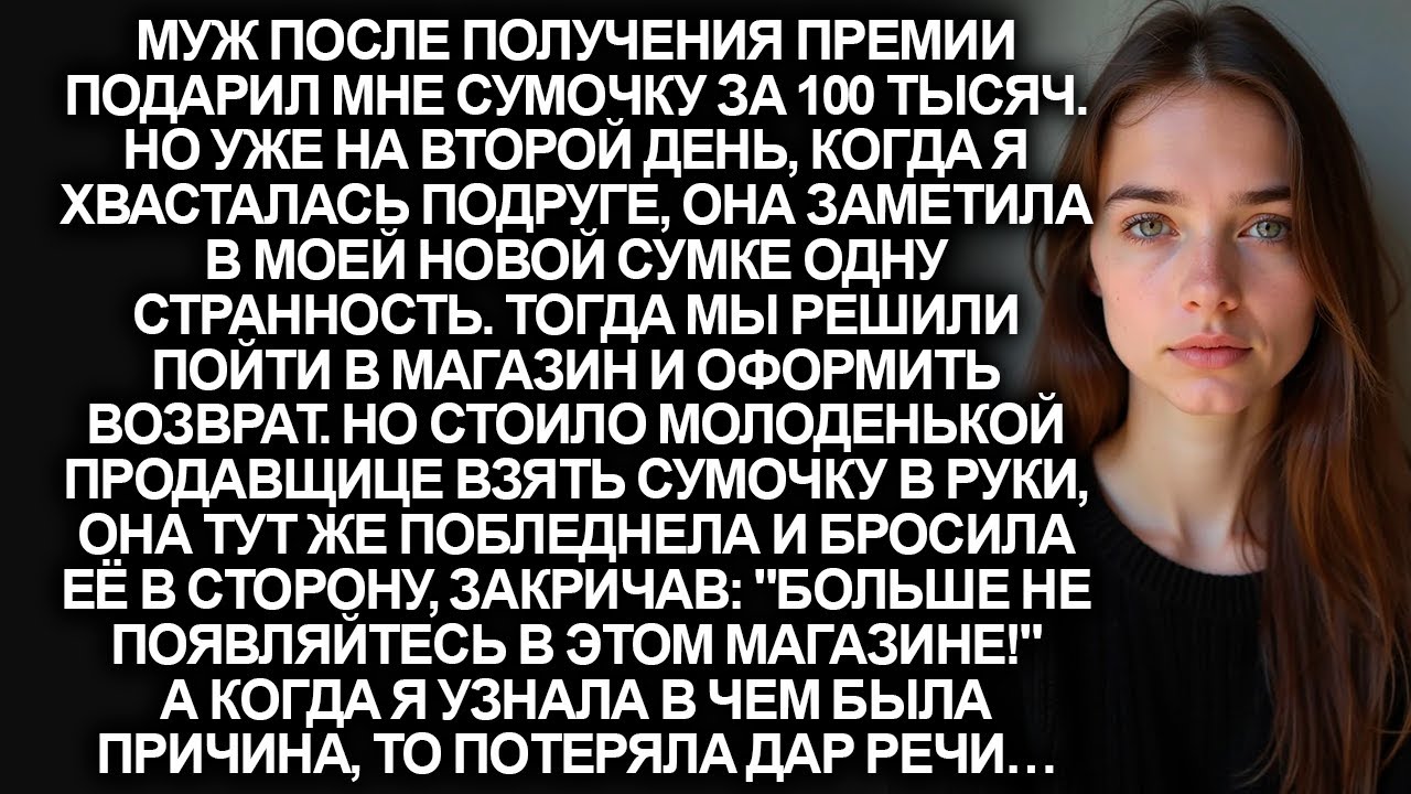 Я заметила странность в сумочке, которую мне подарил муж. Но когда я отнесла её обратно в магазин...