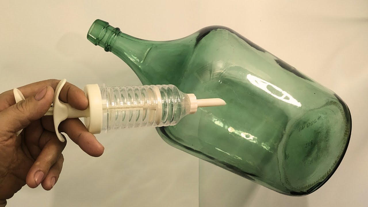 TRANSFORMEI GARRAFÃO DE VIDRO EM VASO DE BARRO OU CERÂMICA