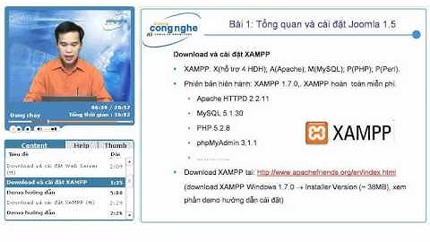 Joomla-Bài 1-Cấu Hình Xampp-forum hdcom.vn/forum