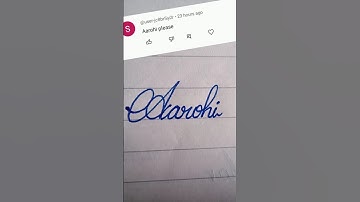 Aarohi name write in cursive writing #cursive#writting#beautiful#shorts#clips#feeds