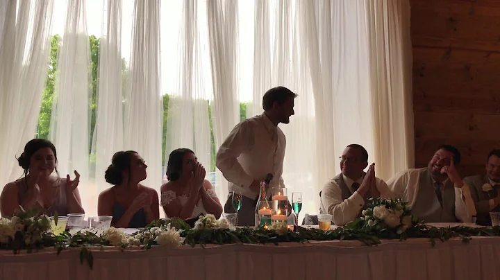 Fred singing to Taylor at their wedding