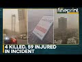 Massive billboard falls during dust storm | WION FIneprint