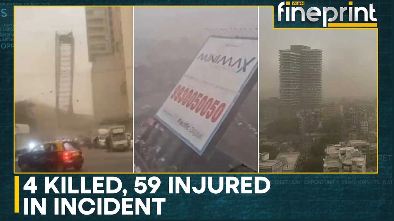 100 feared Trapped After Massive Billboard Falls During Mumbai Dust Storm