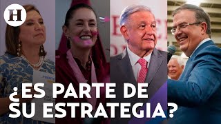AMLO estima que si Marcelo Ebrard se lanza como independiente, Xóchitl Gálvez quedaría en 3.er lugar