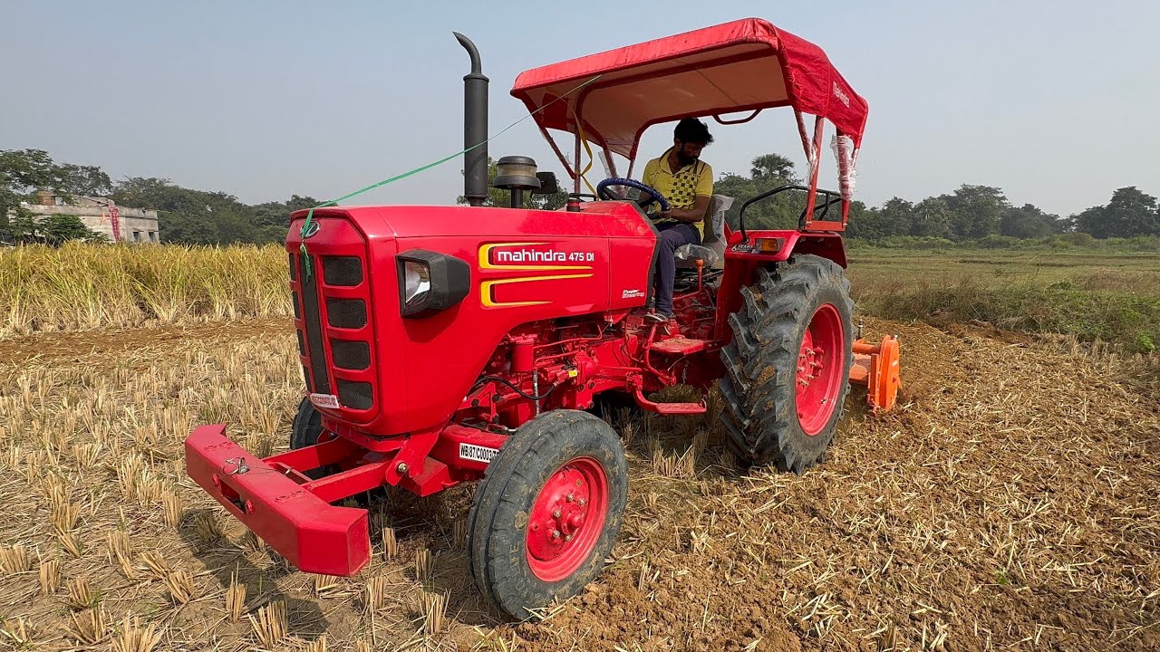 Mahindra 475 DI N1 Powerful Rotavator Performance | Real Farming Test #mahindratractor #trending 