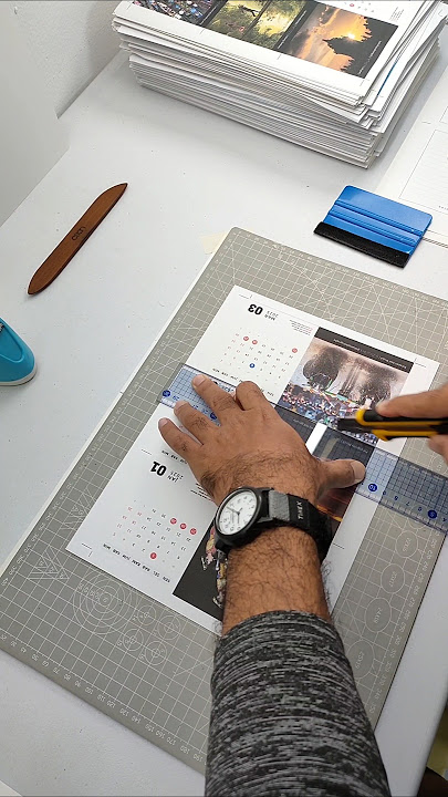 Cara membuat kalender dengan bahan kertas tebal 400gsm dengan menggunakan printer biasa