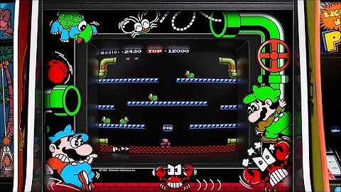 Mario Bros, Realistic Arcade Bezel using the Mega Bezel Reflective Shader