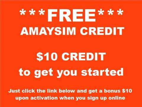 free-amaysim-credit