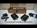 Coax to Ethernet Adapter - BNC to RJ45 - Unboxing, Installation & Test - Homeplug Alternative