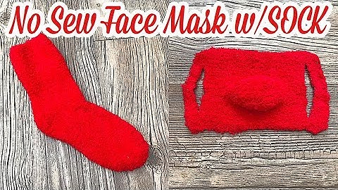 How to Make a DIY Face Mask using a SOCK  NO SEWING | EASY FAST SOCK MASK DIY