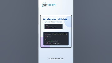 JavaScript Loop Types! Every Developers Must Know. #devtools99 #javascript #coding #programming