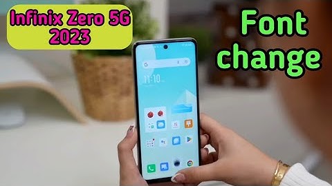 Font Change In Infinix Zero 5G 2023, How To Change Font Style In Infinix Zero 5G 2023,