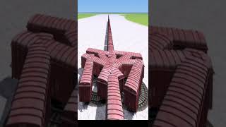Extreme Crazy Train Crossing Through Bumpy Circle Railroad 💥😲 BeamNG Train Simulator #shorts