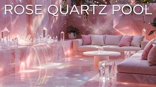 Rose Quartz Pool Lounge | 528 Hz Love Frequency Ambiance screenshot 3