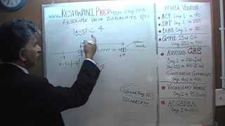 Absolute Value Inequalities 1/15, Day 106, Basic Math for GRE, GMAT, TEAS, SAT, ACT Prep Tutor