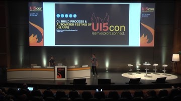 UI5con@SAP 2017 - CI – Build process & automated testing of UI5 Apps