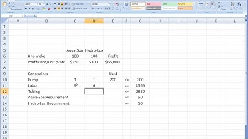 Solve Linear Programming Problem in Excel with Solver Blue Ridge Example