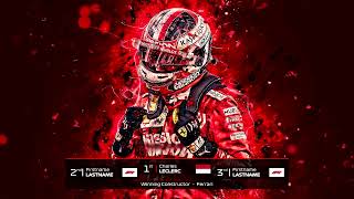 Details F1 2022 - Charles LECLERC - WINNER - Podium Anthems News