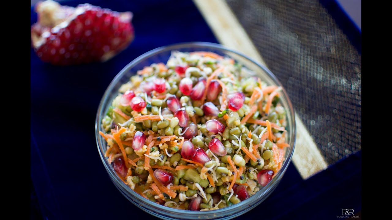 How to sprout Mung Beans/Green Gram /Moong and Make Salad/HesarukaLu