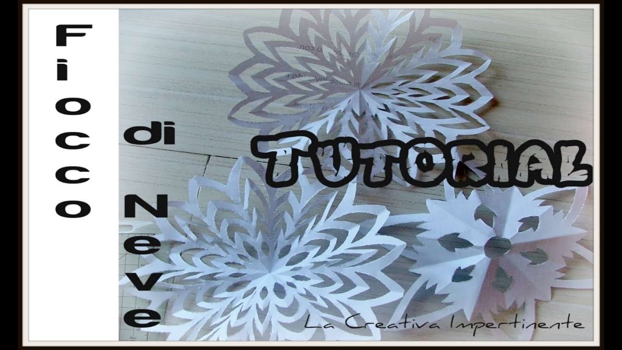 Diy Natale Tutorial Carta E Forbici 2 Modi Per Realizzare Un Fiocco Di Neve Paper Snowflake