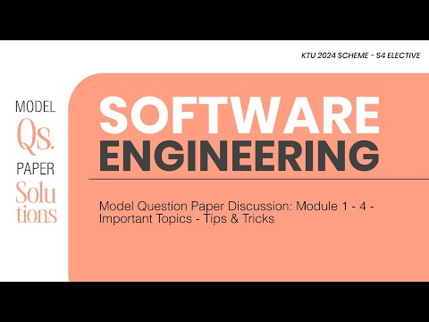 Important Topics - Model Question Paper Analysis - Software Engineering 