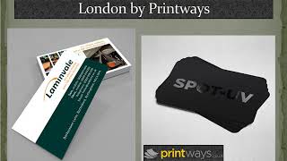 Superb Luxury Business Card Printing in London by Printways